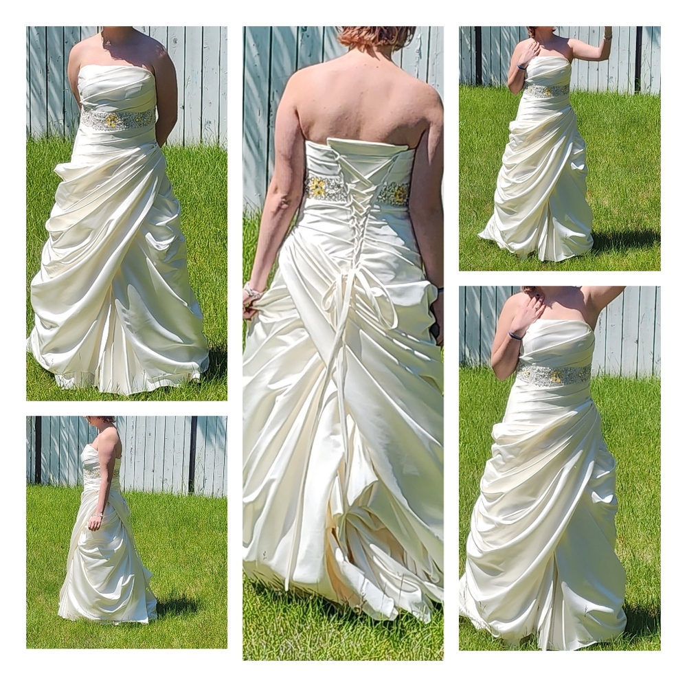 Custom Ivory Wedding Dress, Size 6-12